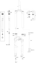 Rockshox verende voorvork pike dj susp.fork rs pike dj 100mm black