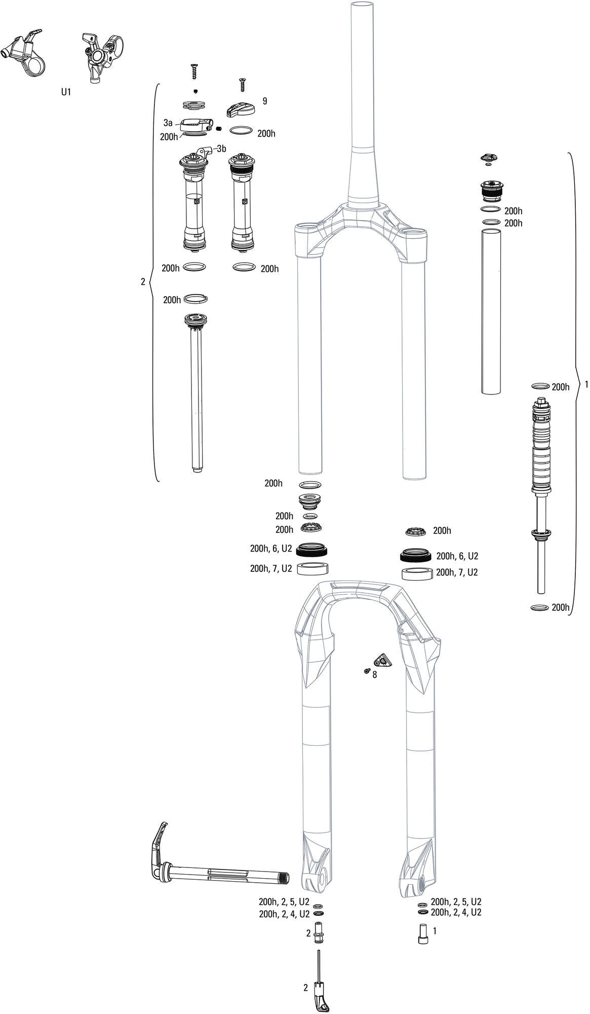 Rockshox federgabel judy silver tk susp.fork rs judy sil.tk 120mm black