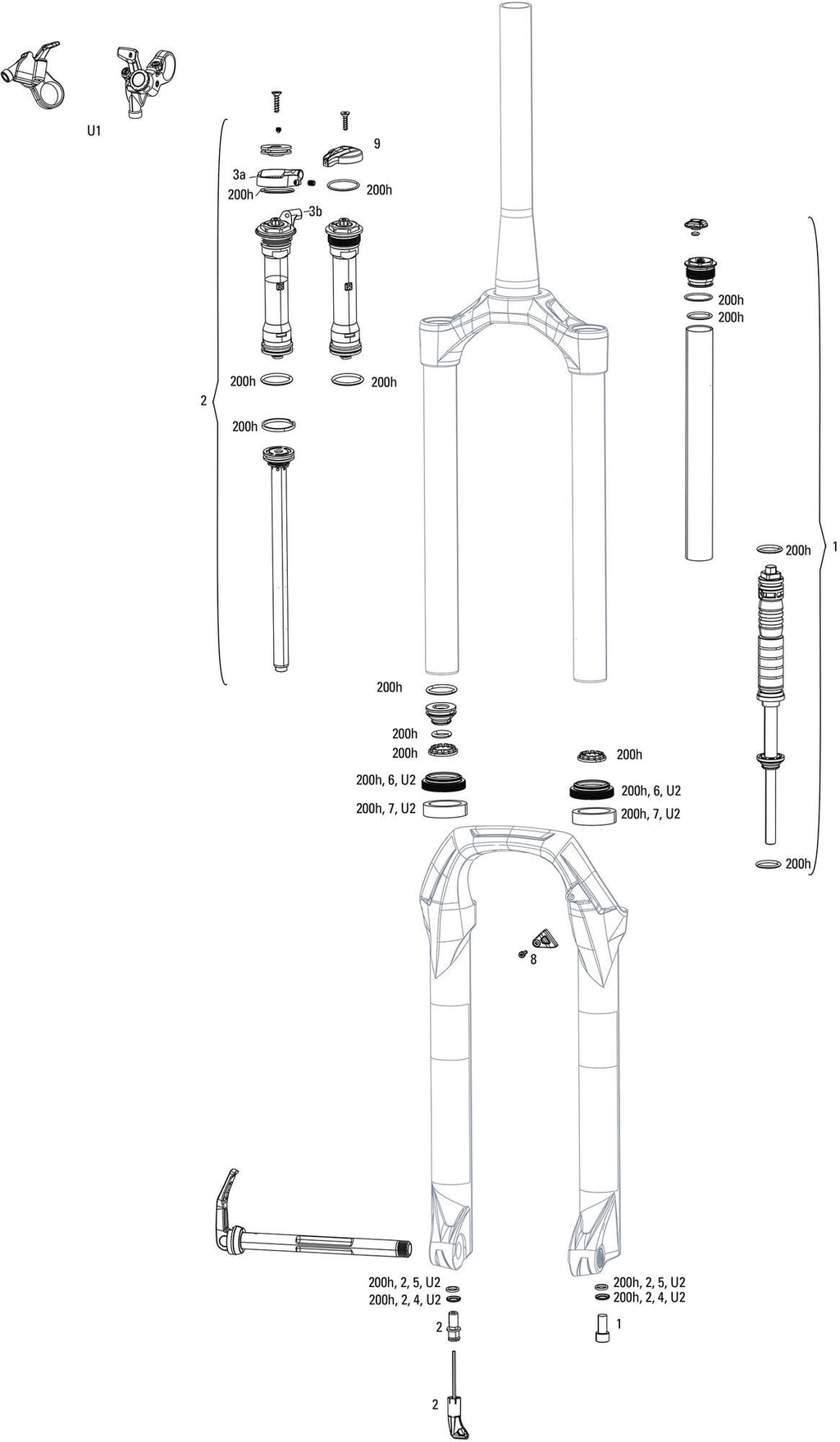 Rockshox federgabel judy silver tk susp.fork rs judy sil.tk 120mm black