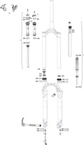 Rockshox federgabel judy silver tk susp.fork rs judy sil.tk oneloc black
