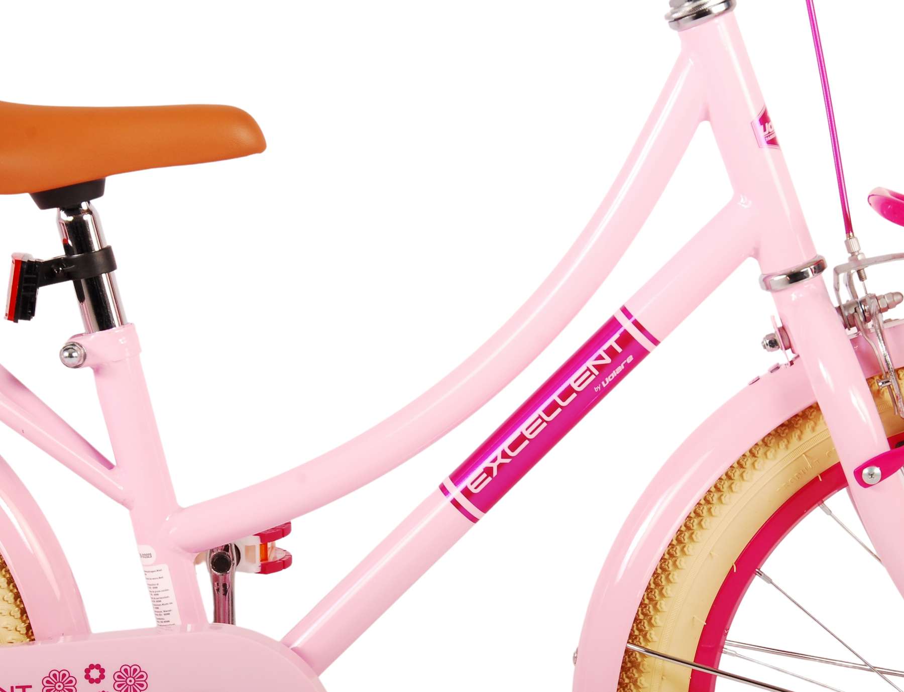 Volare Excellent Kinderfiets - Meisjes -18 inch - Roze - 95% afgemonteerd