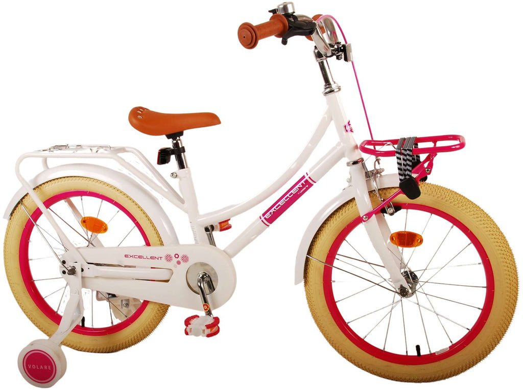 Volare 18 Zoll Fahrrad, ausgezeichnetes weißes Oma-Fahrrad 21779