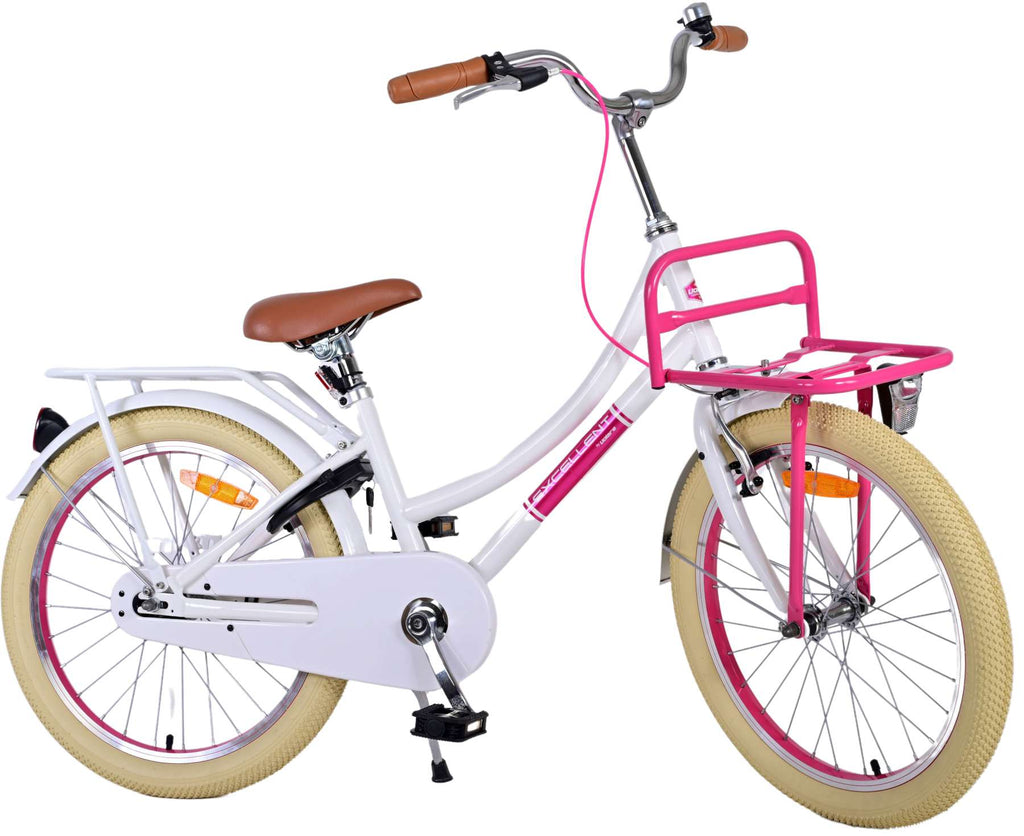 Volare Volare Kinderfahrrad Mädchen 20 Zoll Weiß