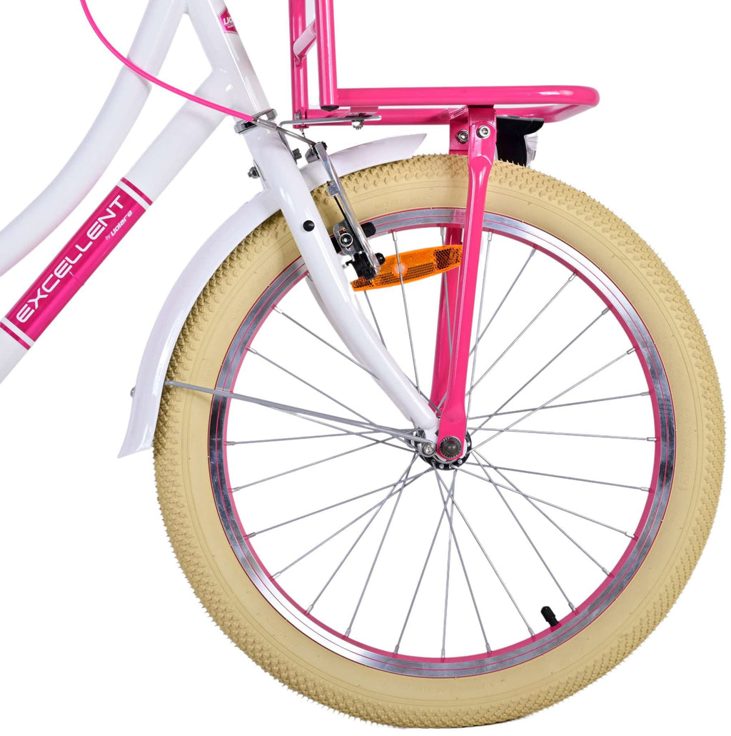 Volare Volare Kinderfahrrad Mädchen 20 Zoll Weiß