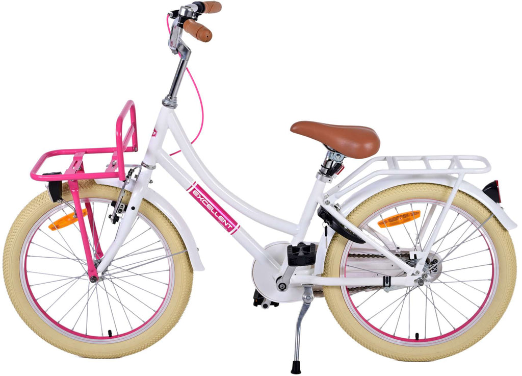 Volare Volare Kinderfahrrad Mädchen 20 Zoll Weiß