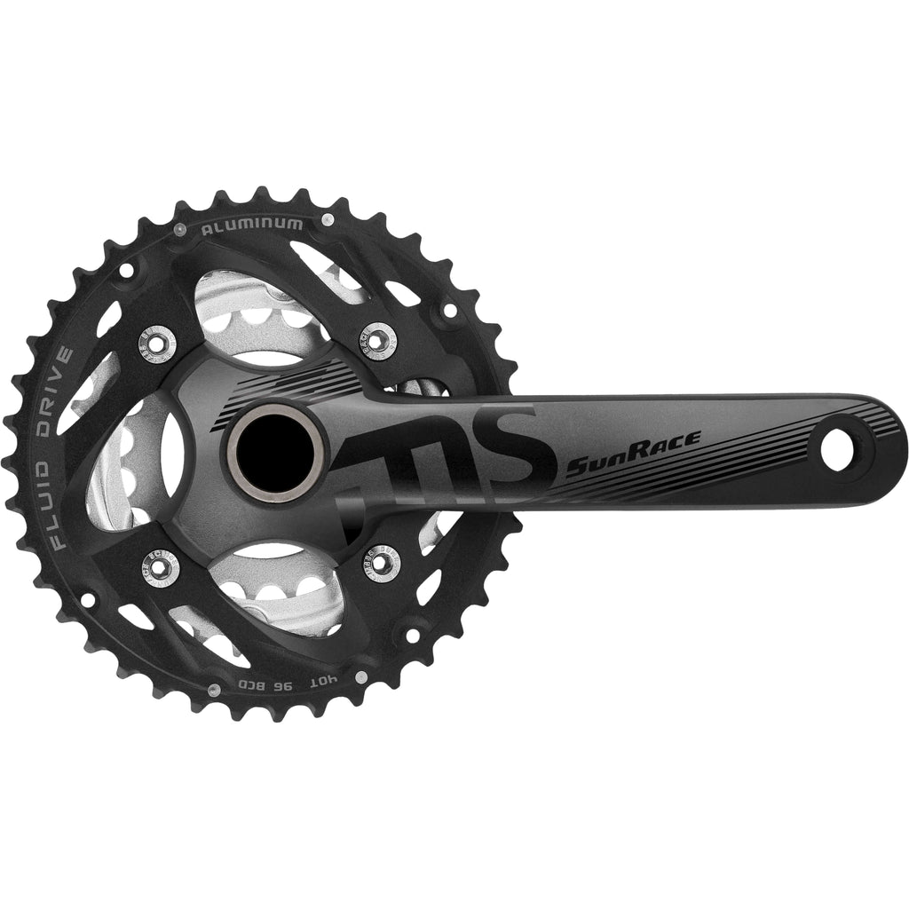 Sunrace crankstel fcms50 10v 40 30 22 175mm +bb-set