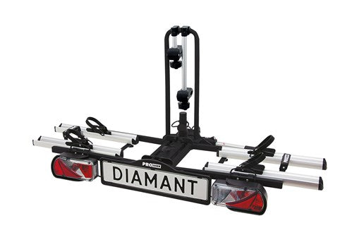 Pro-Nutzer-Fahrradträger mit Diamant-Anhängerkupplung für 2 Fahrräder, auch für E-Bikes