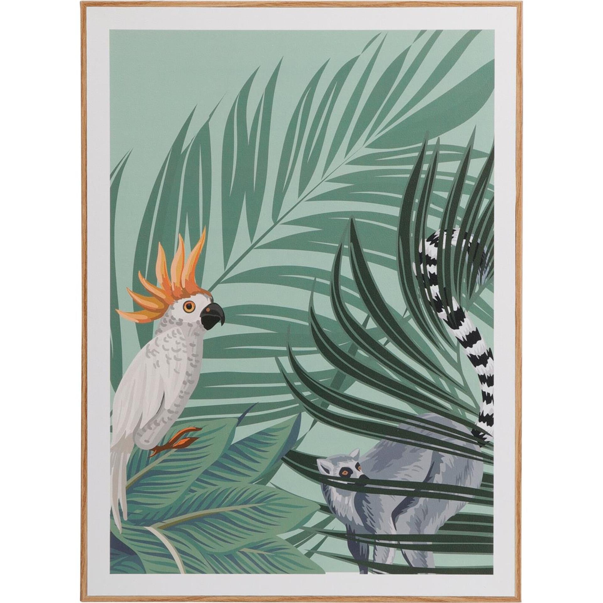 Home styling wanddeco mdf 28x38cm jungle