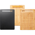 Fiskars Funktionsform-Schneidebretter-Set aus Bambus, 3-teilig