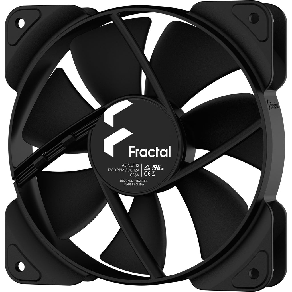Fraktales Design Aspect 12 Schwarz