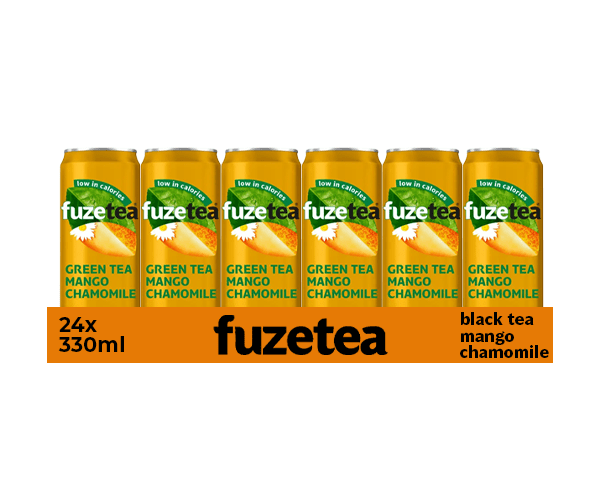 Fuze tea green tea mango blik (24x 33cl)