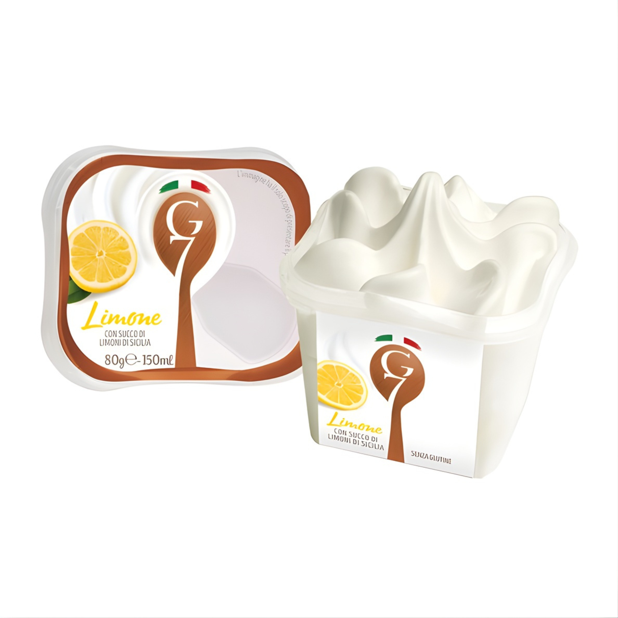 G7 italiaans ijs citroen cup (12x 150 ml)