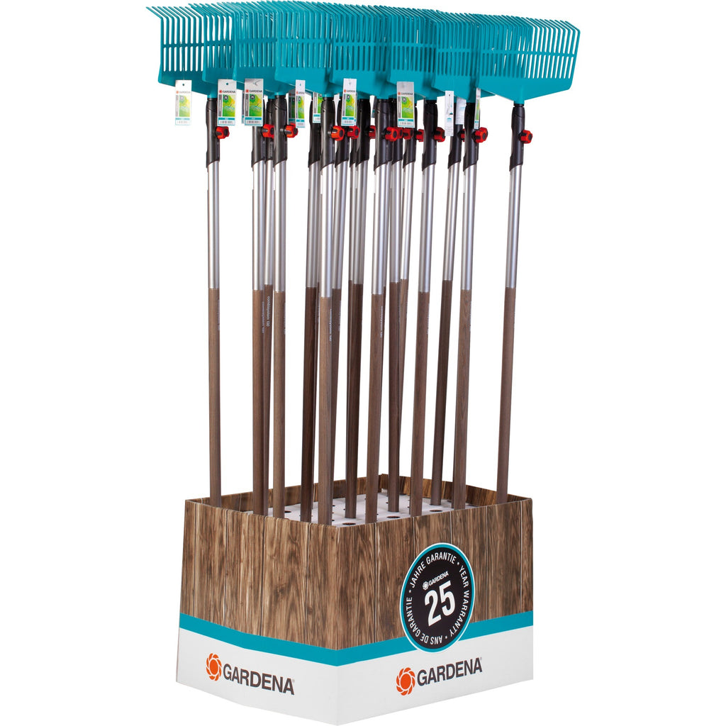 Gardena combisystem gazonhark bladhark (turquoise houtkleur, 3020-23)