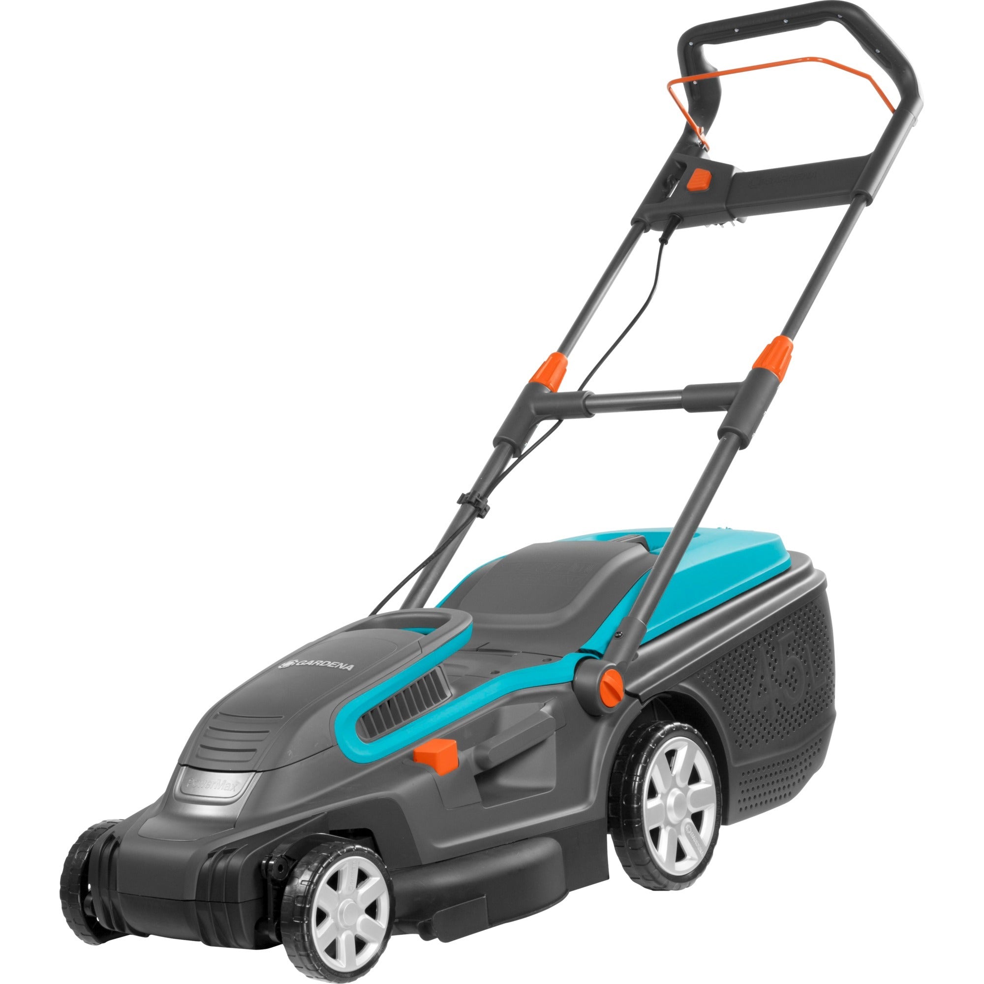Gardena elektrische grasmaaier powermax 1800 42 (zwart turquoise, 5042-20)