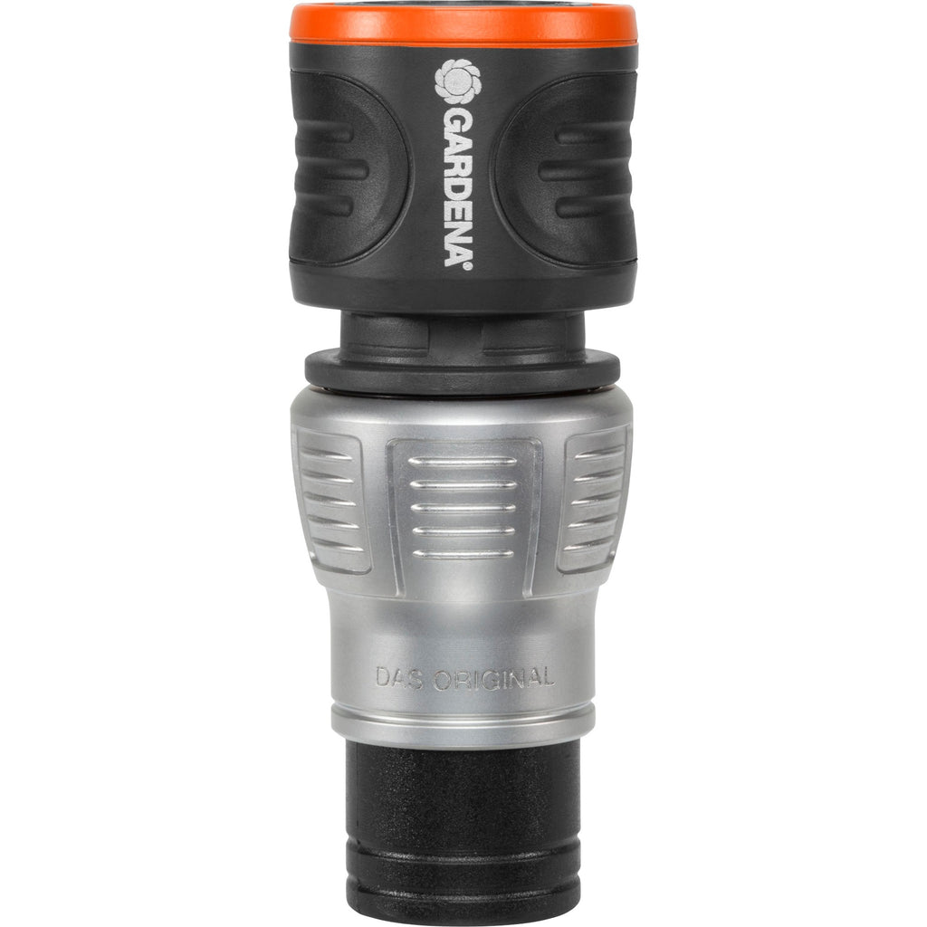 Gardena premium waterstop 13 mm (1 2 ) – 15 mm (5 8 ) slangstuk (grijs zilver, 18253-20)