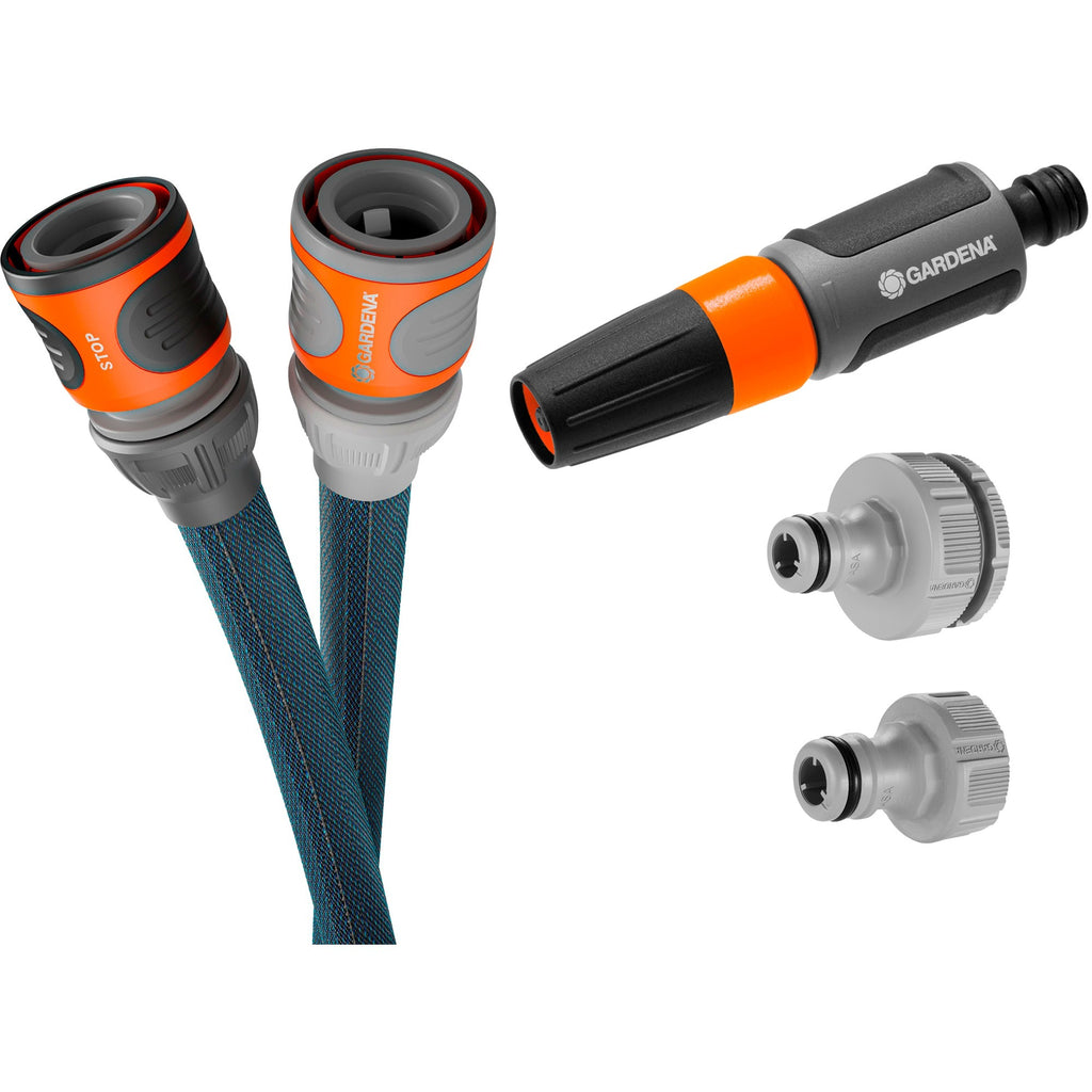 Gardena textielslang liano xtreme 15 m set (donkergrijs oranje)