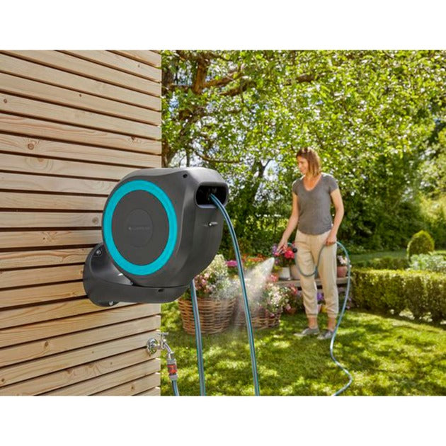 Gardena wandslangenbox 15 rollup s blauwe rand