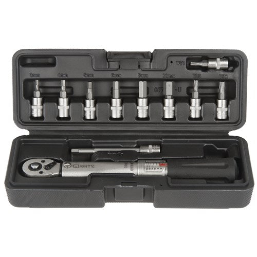 MIGHTY Drehmomentschlüssel 2-24 Nm ¼ Zoll inklusive Bit-Set