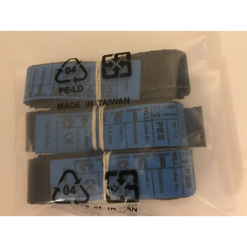 Hoist Co Hebegurte mit Öse 40, 60, 80 cm (200 kg) schwarz