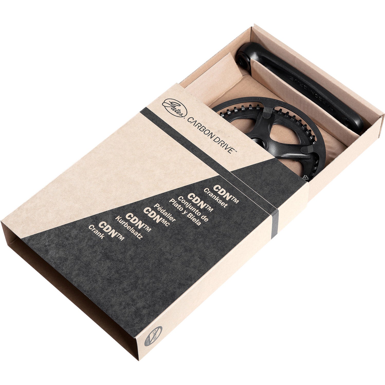 Gates s150 cdn jis 170 mm crankset crankstel 55 tands zwart
