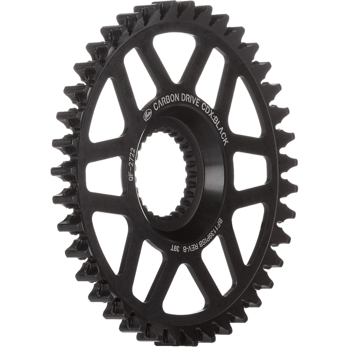 Gates tandwiel cdx 39t fin line pinion chromoly zwart
