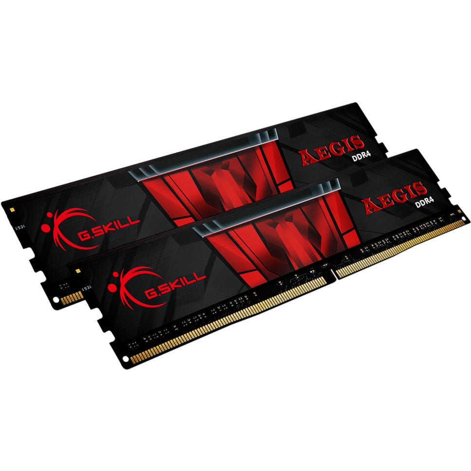 G.skill 16 gb ddr4-3200 (2x 8 gb) kit werkgeheugen (zwart, f4-3200c16d-16gis, aegis, xmp)