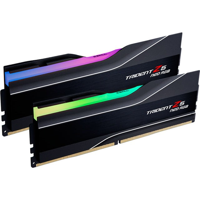 G.skill 32 gb ddr5-6000 (2x 16 gb) kit werkgeheugen (zwart, f5-6000j3038f16gx2-tz5nr, trident z5 neo rgb, expo)