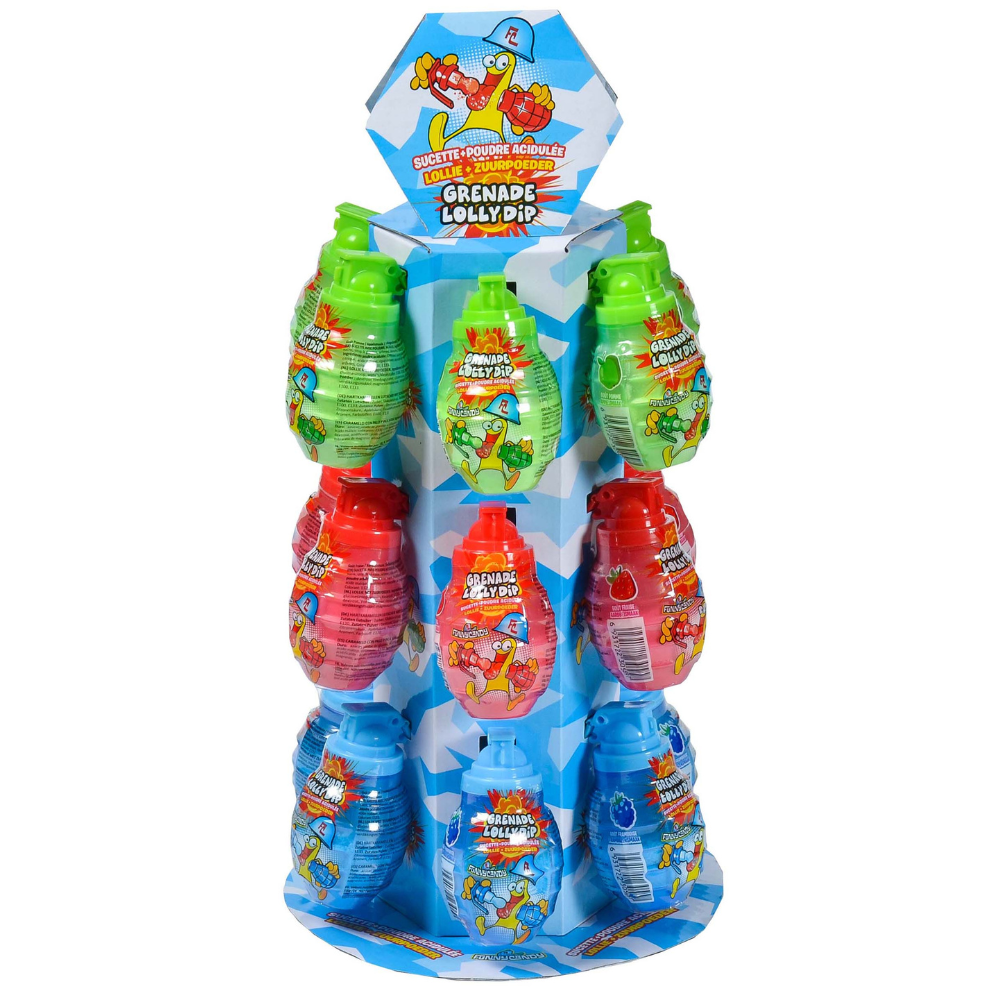 Funny candy grenade dip lick (18x40gr)