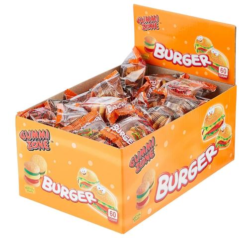 Gummi zone mini burger (60 stuks)