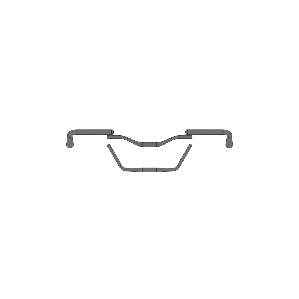 Ergotec stuur moon cruiser ø31,8 x 610 mm - zwart