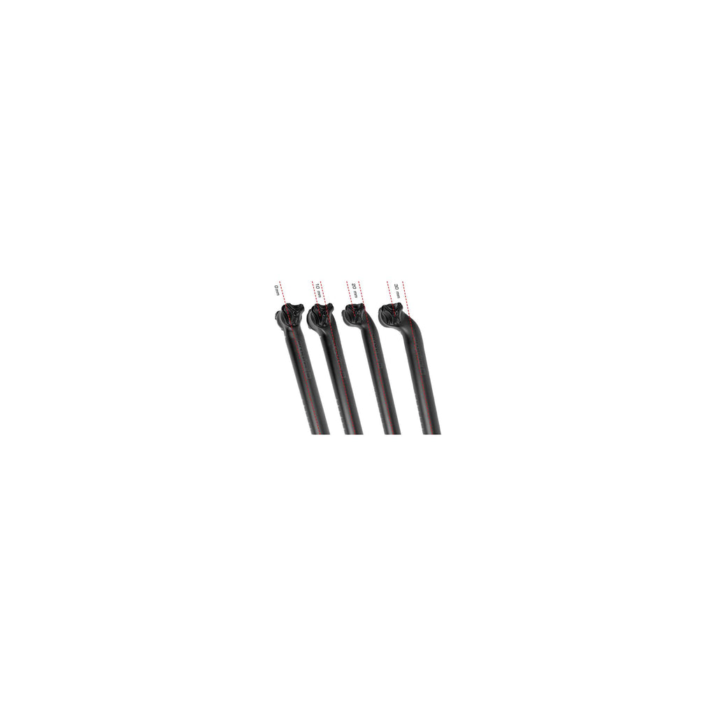 Ergotec zadelpen viper 10� 31.6 x 400 zwart mat
