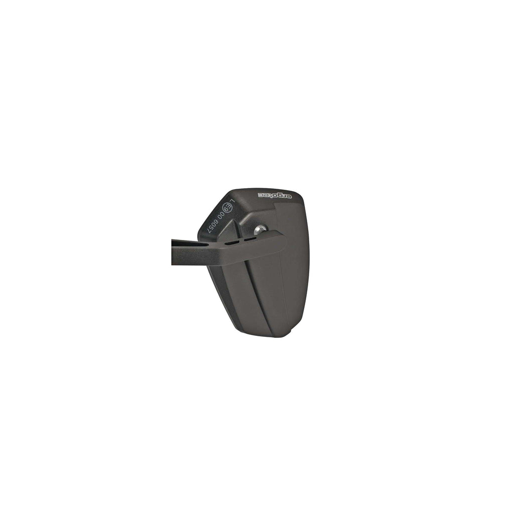 Ergotec Spiegel m-77 kurzer Arm 120 x 80-55 mm Aluminium - schwarz sandgestrahlt (k-geprüft)