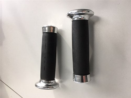 Satz Chopper-Griffe, schwarz verchromt