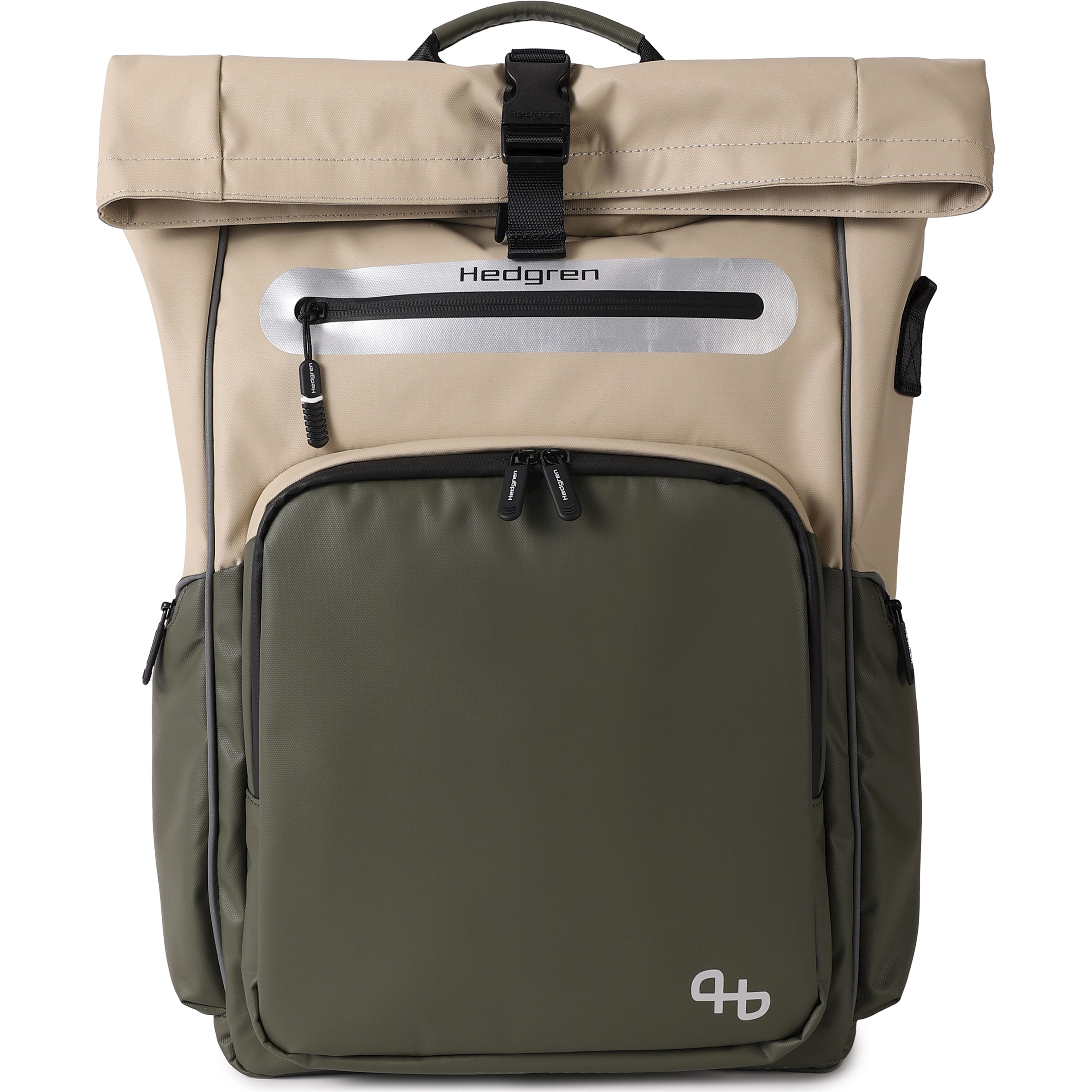 Hedgren Fahrradrucksack für Pendler, 23,9 l, beige-oliv