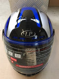 Integralhelm M 57-58 cm Rennblau Silber