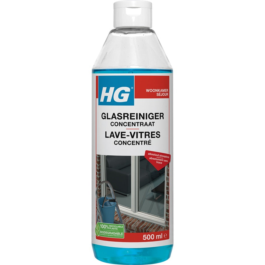 Hg glasreiniger concentraat 0,5 ltr