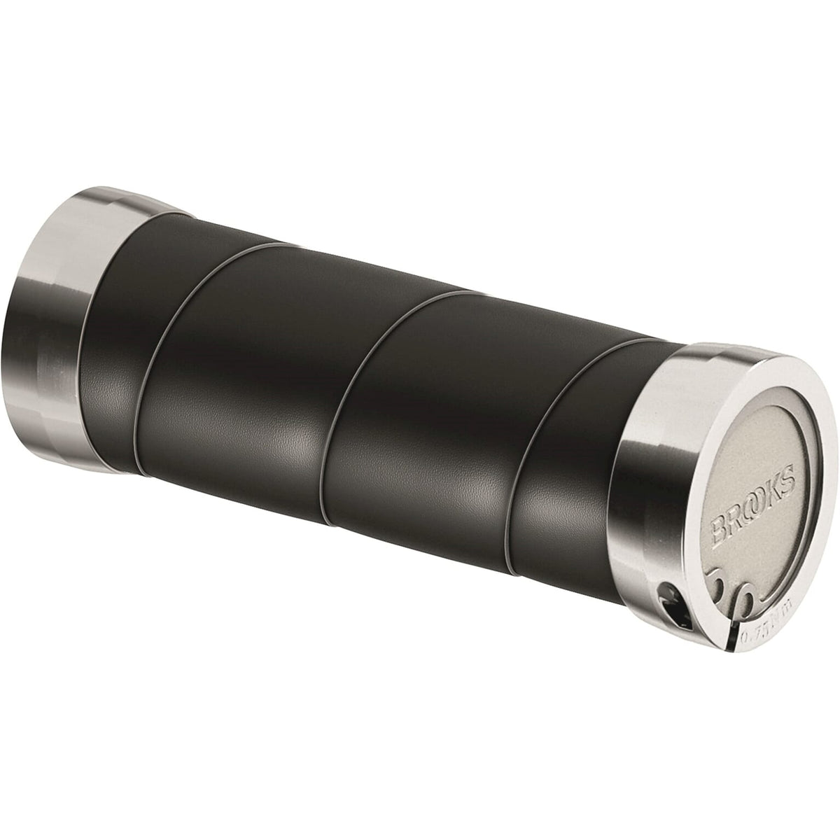 Brooks handvatten slender leather grips 100mm black
