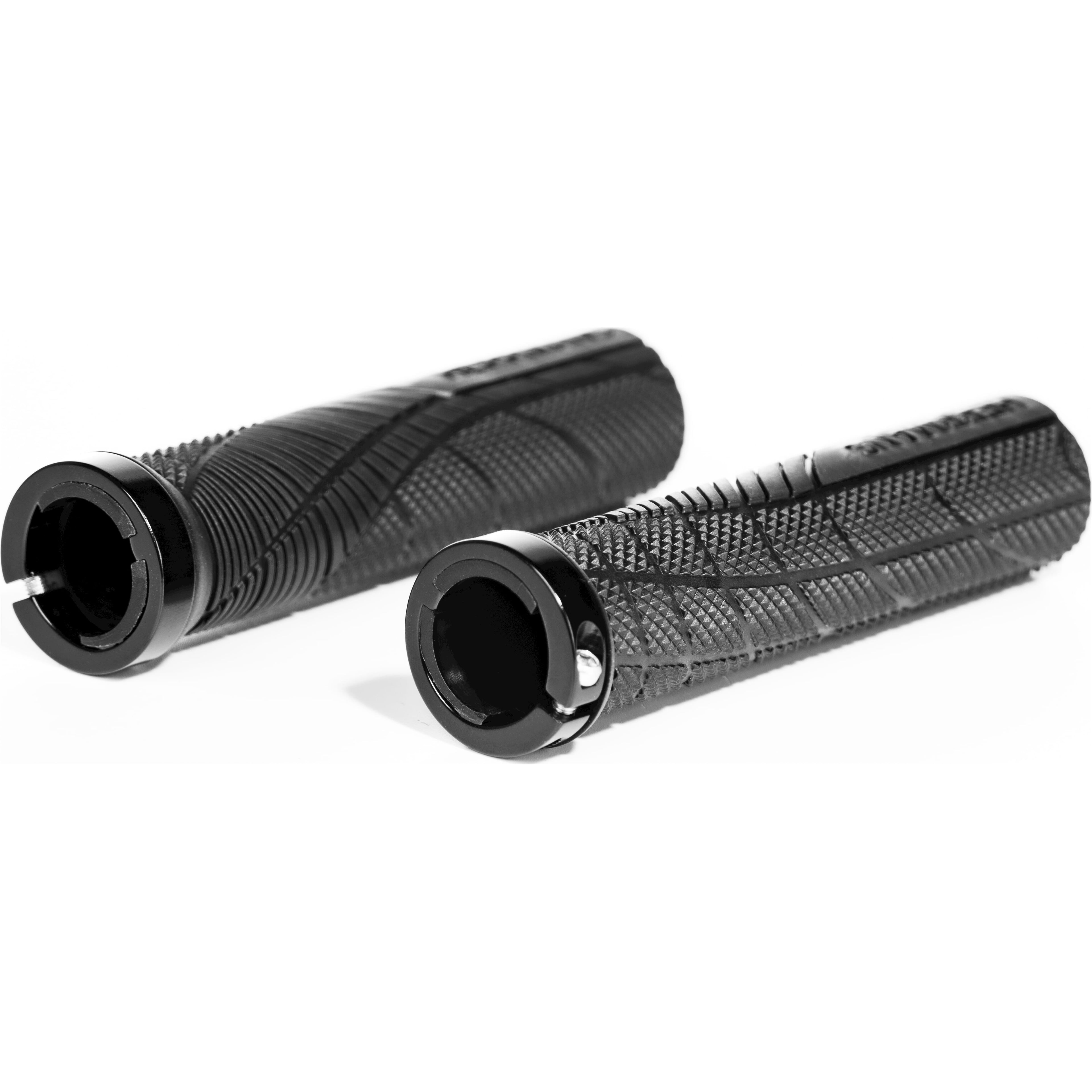 HERMANS Türgriffset mit Haifischverschluss und Sicherungsring, 130 mm, schwarz