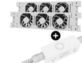 Heatfan 3 - radiatorventilator duo - wit + touch sensor