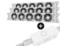 Heatfan 5 - radiatorventilator trio - wit + touch sensor