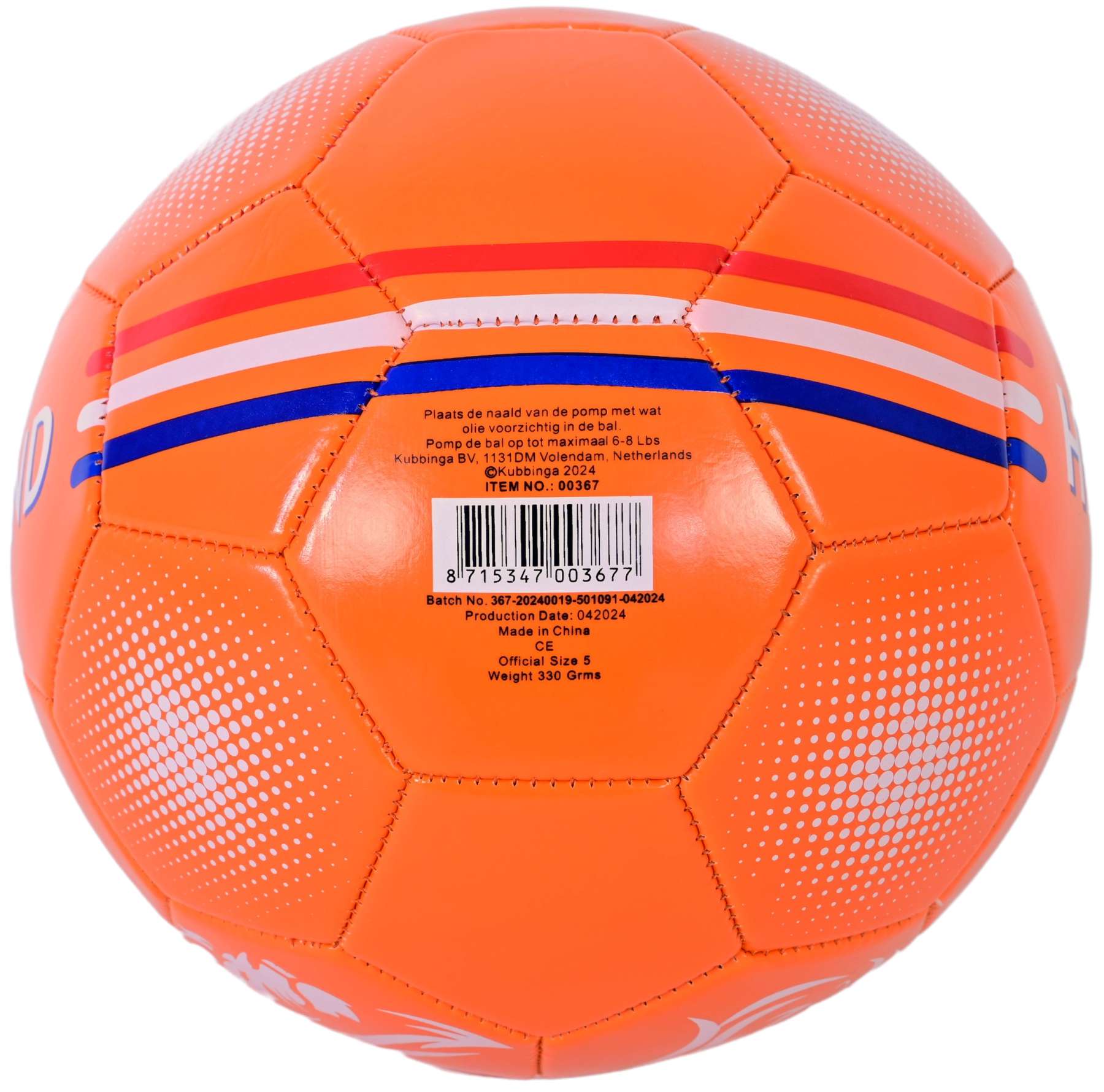 EL Sportkunst Leder Holland Fußball - Orange