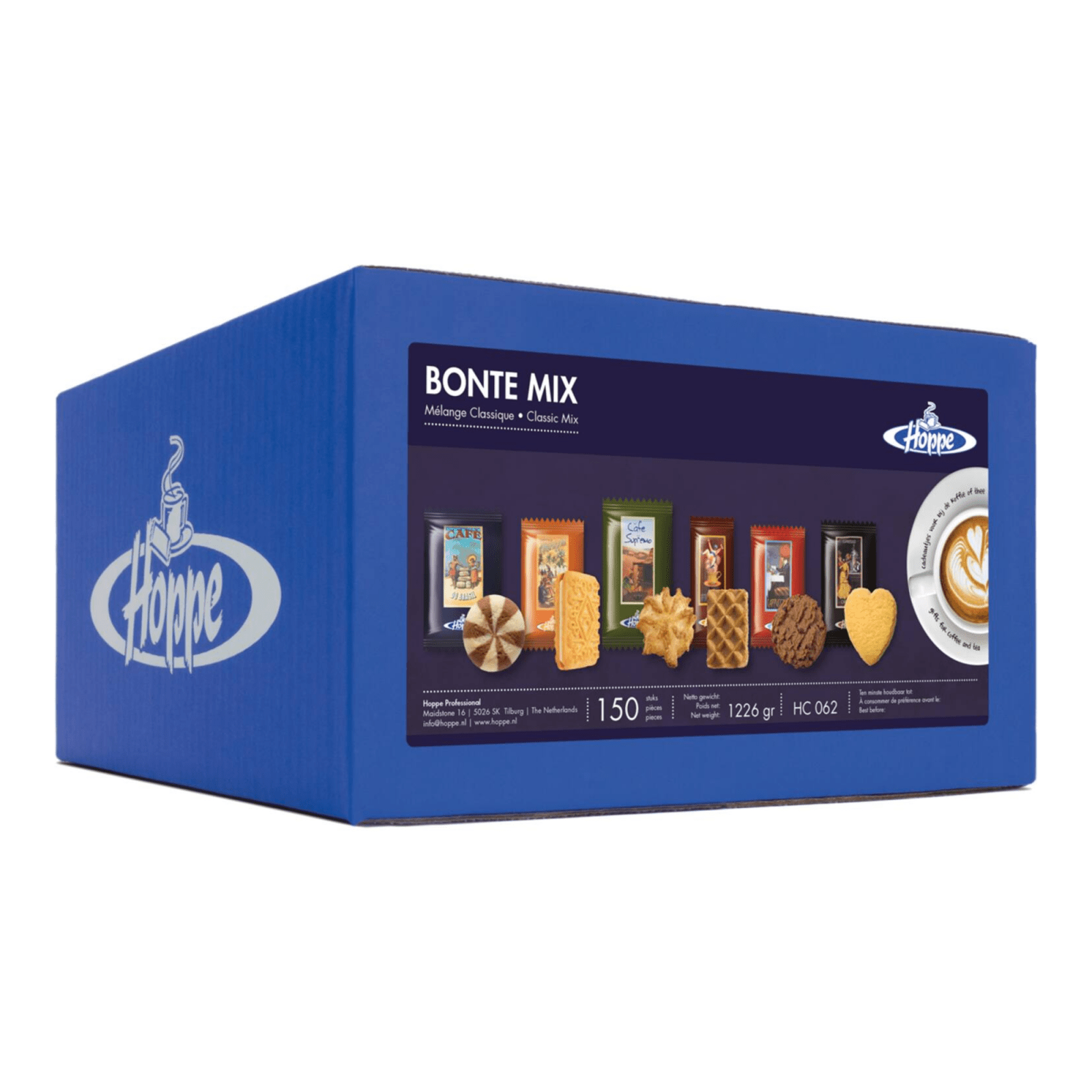 Hoppe koffiekoekjes bonte mix (150 stuks)