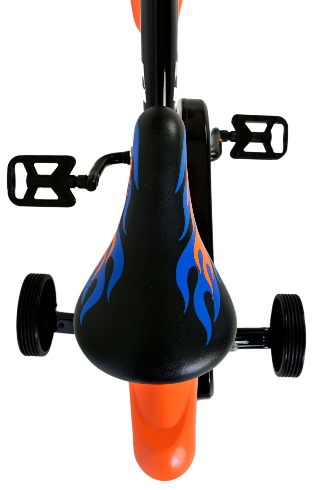 Volare hot wheels 12 fiets zwart oranje blauw 31256