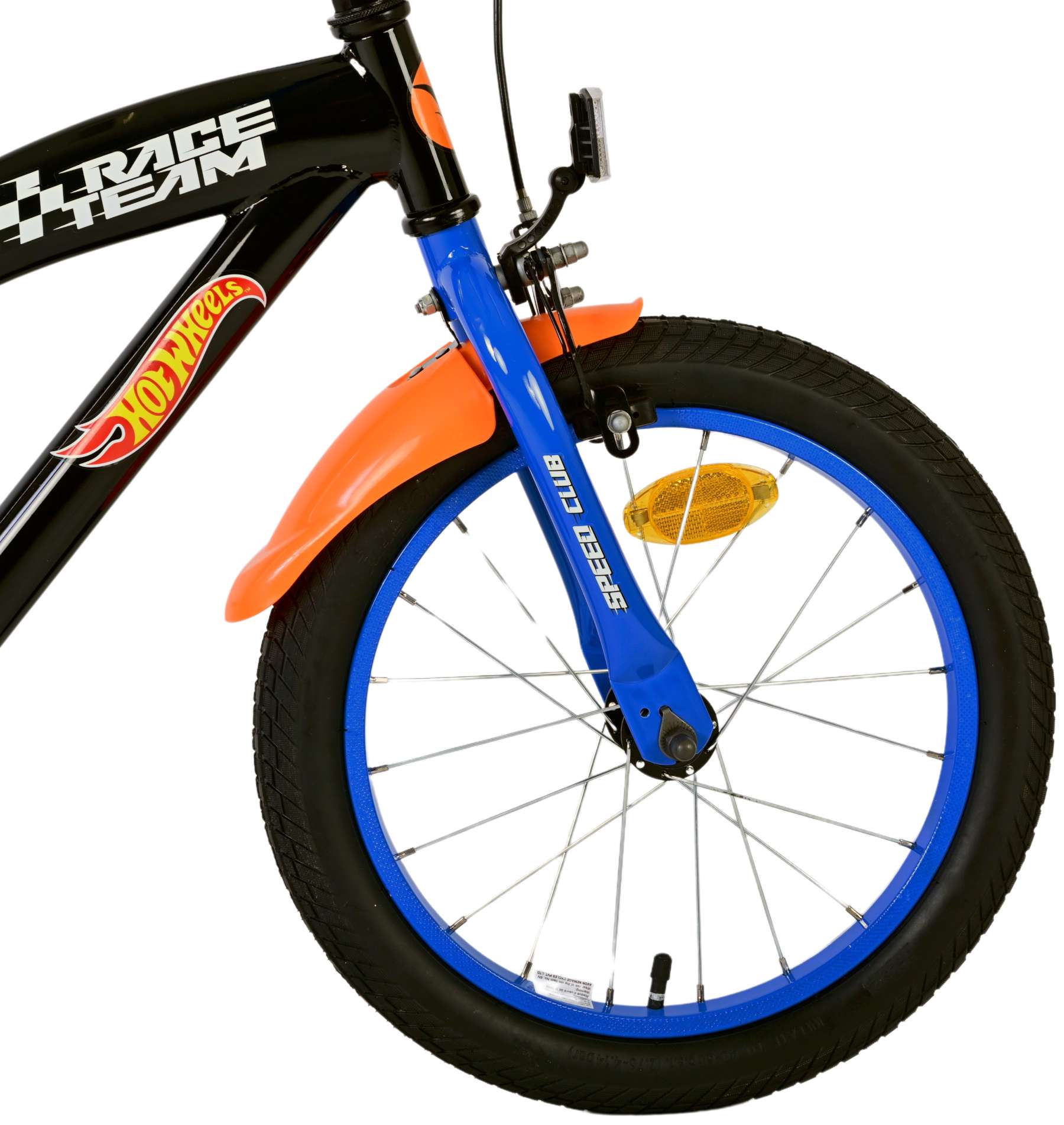 Ngk hot wheels 16 inch fiets zwart oranje blauw 31656