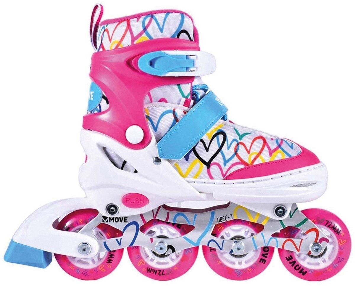 Inline skates move: love wit roze (562411) maat 38 41