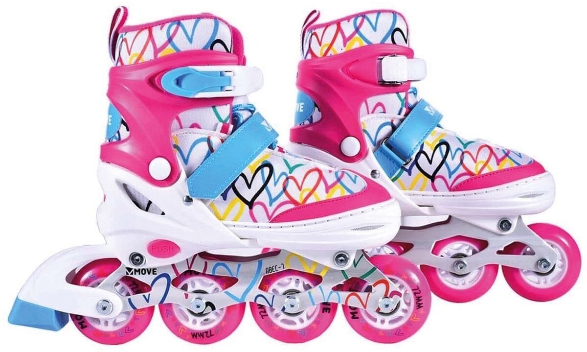 Inline skates move: love wit roze (562411) maat 38 41