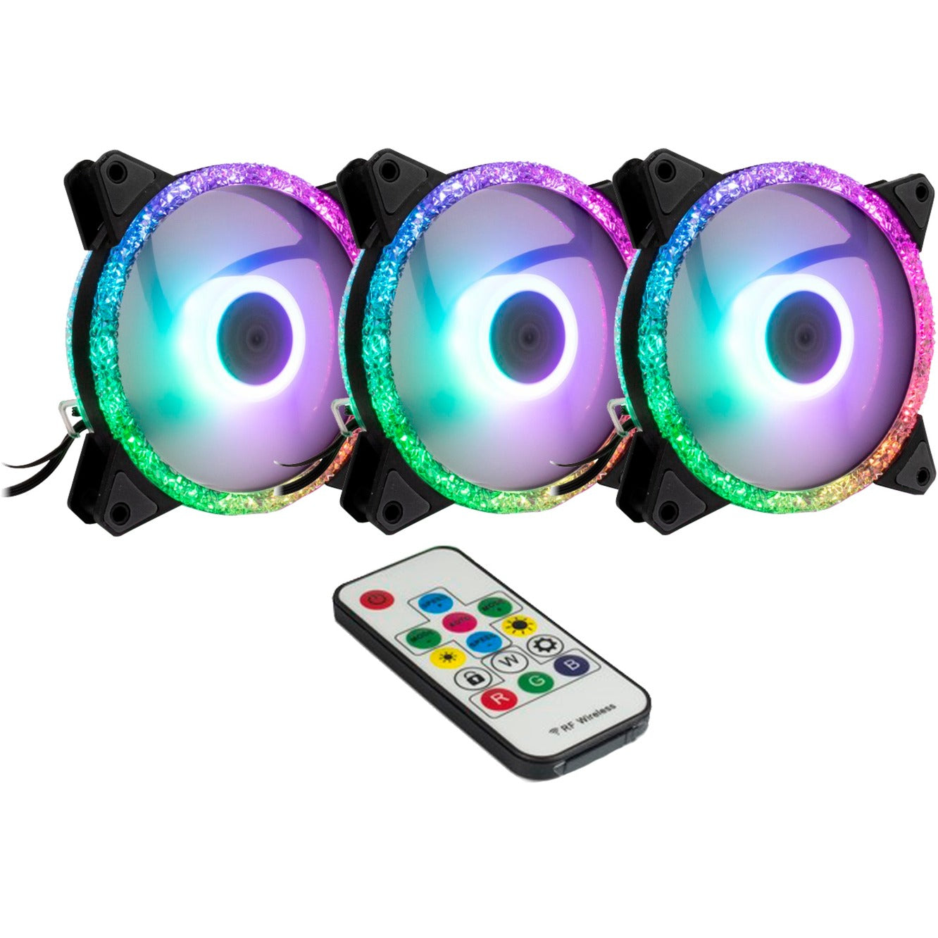 Inter-Tech Argus RS-07 RGB-Set 120x120x25