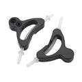 Jagwire alloy straddle cable carrier with liner (2pcs) - black