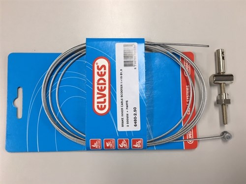 Elvedes rem binnenkabel set scooter uni 2.5m 6480