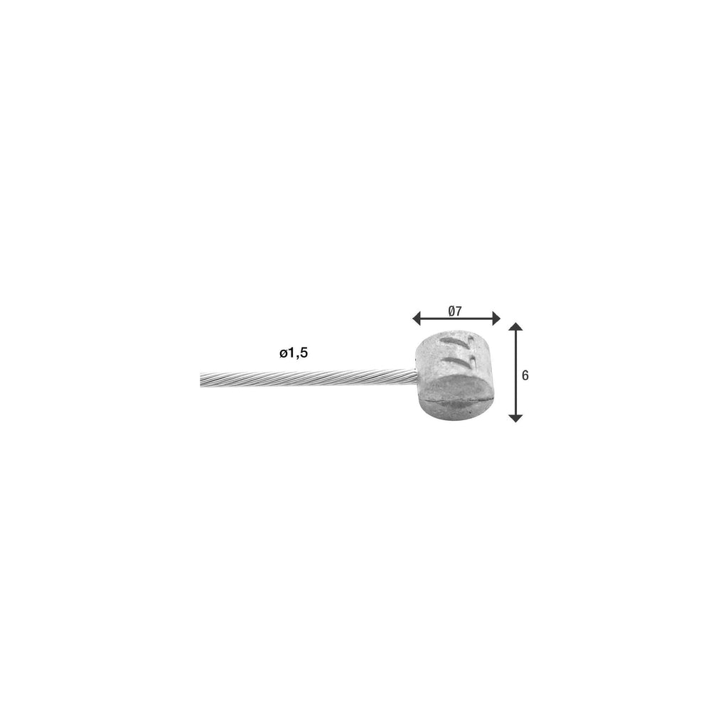 Elvedes Rem Innenzug 5000 mm Edelstahl ø1,5 mm T-Nippel (auf Karte)